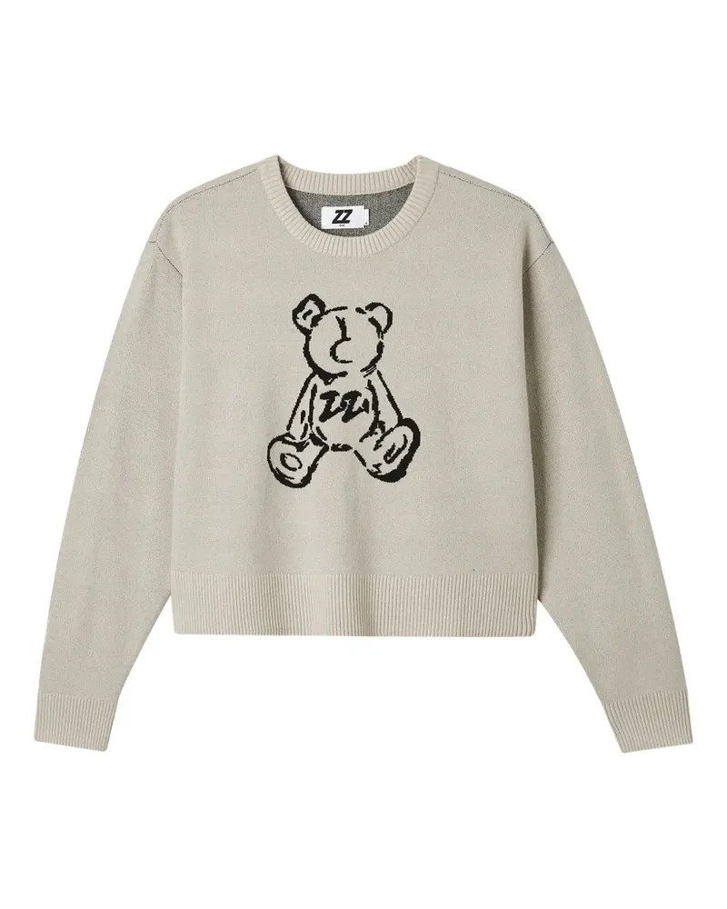 Izzue Pullover mit Teddy - Nude Nude