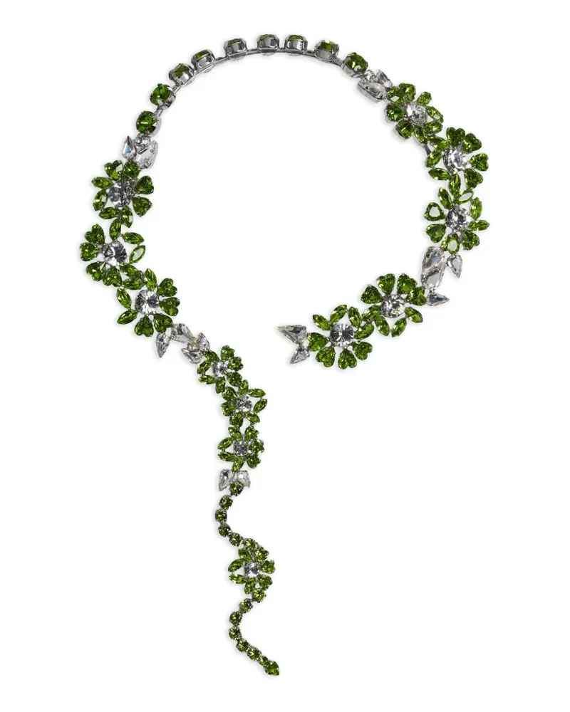 Simone Rocha Halskette mit Blumenanhänger - Silber Silber