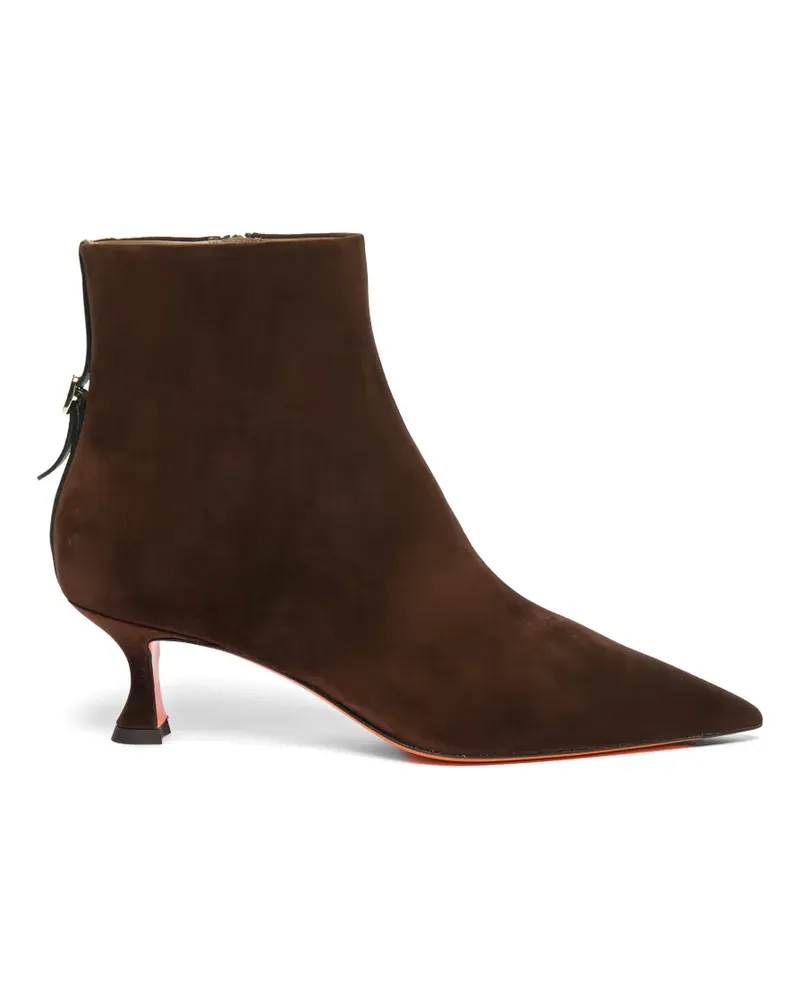 Santoni Giulie pointed-toe boots - Braun Braun