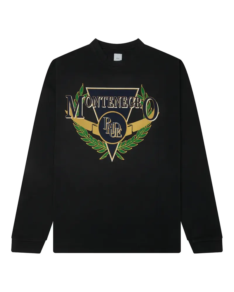 RHUDE Montenegro Regatta long-sleeve T-shirt - Schwarz Schwarz