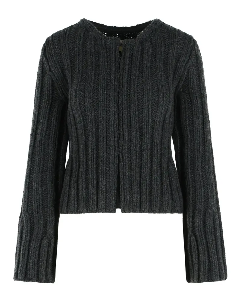 KHAITE Gerippter Janis Cardigan - Grau Grau