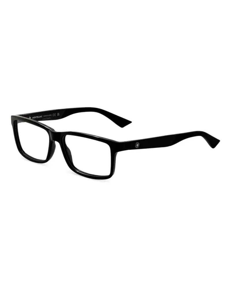 Montblanc Brille mit eckigem Gestell - Schwarz Schwarz