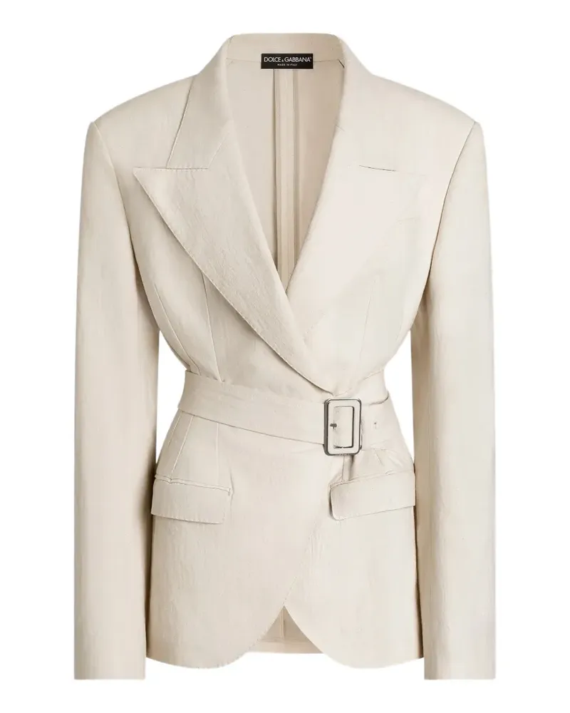 Dolce & Gabbana Jacke mit V-Ausschnitt - Nude Nude