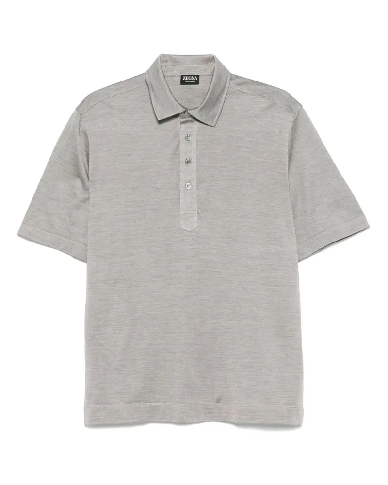Ermenegildo Zegna Poloshirt mit kurzen Ärmeln - Grau Grau