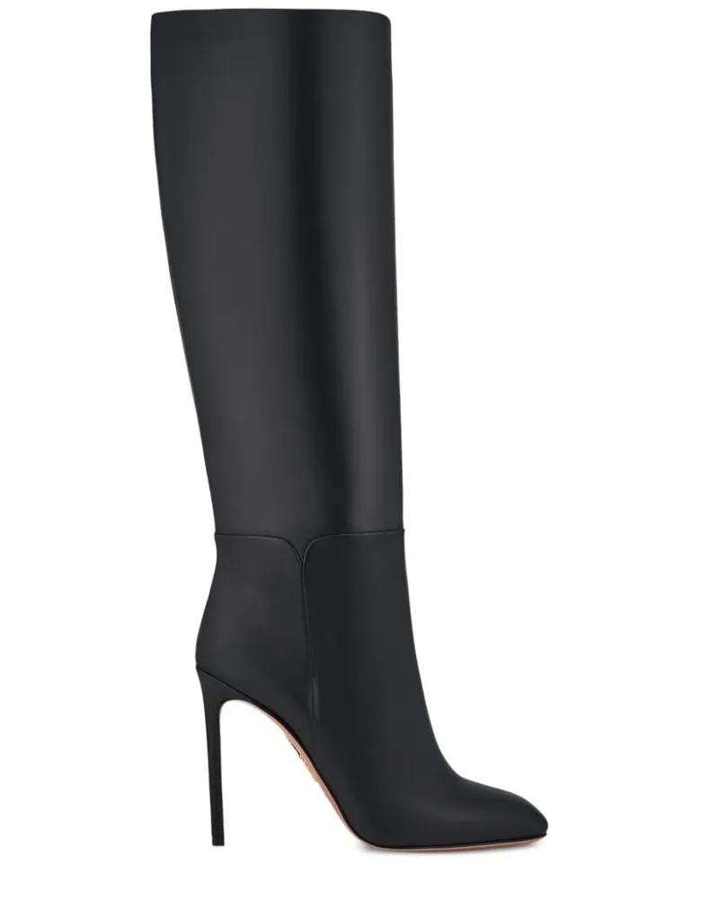 Aquazzura Sellier Stiefel 105mm - Schwarz Schwarz