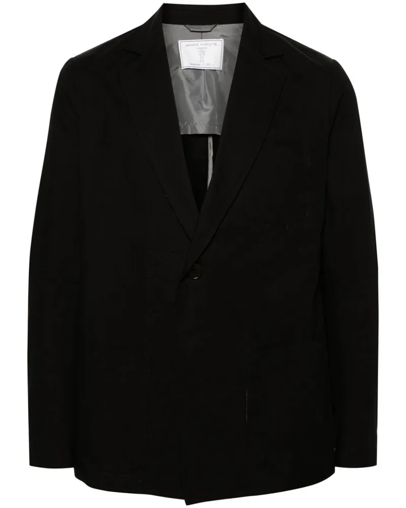 Société Anonyme Einreihiger Blazer Schwarz