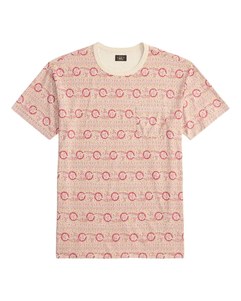 Ralph Lauren T-Shirt mit Paisleymuster - Nude Nude