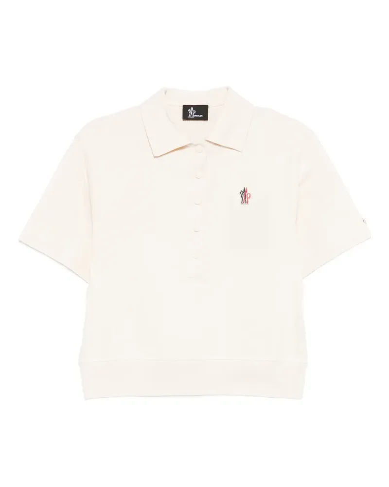 Moncler logo-patch polo shirt - Nude Nude