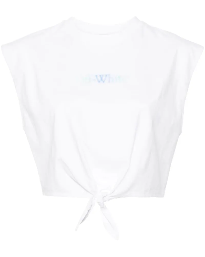 OFF-WHITE Cropped-Top mit Pfeilen - Weiß Weiß