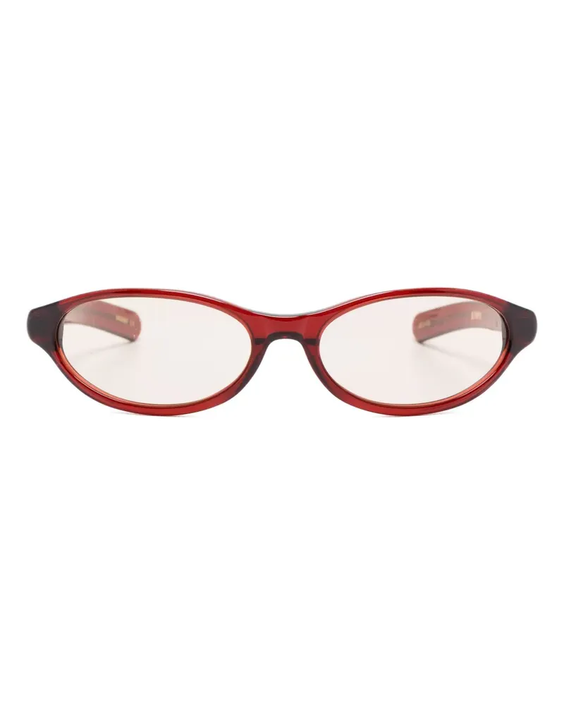 FLATLIST Olympia Sonnenbrille mit ovalem Gestell - Rot Rot