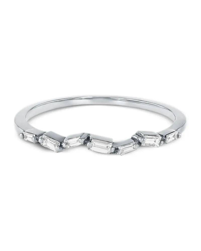 Suzanne Kalan 18kt Fireworks Weißgoldring mit Diamanten - Silber Silber