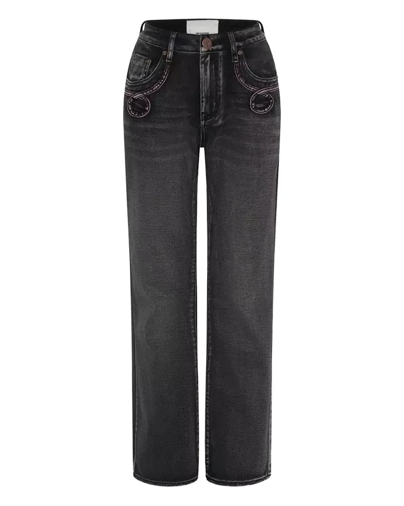 One Teaspoon Charlie jeans - Schwarz Schwarz