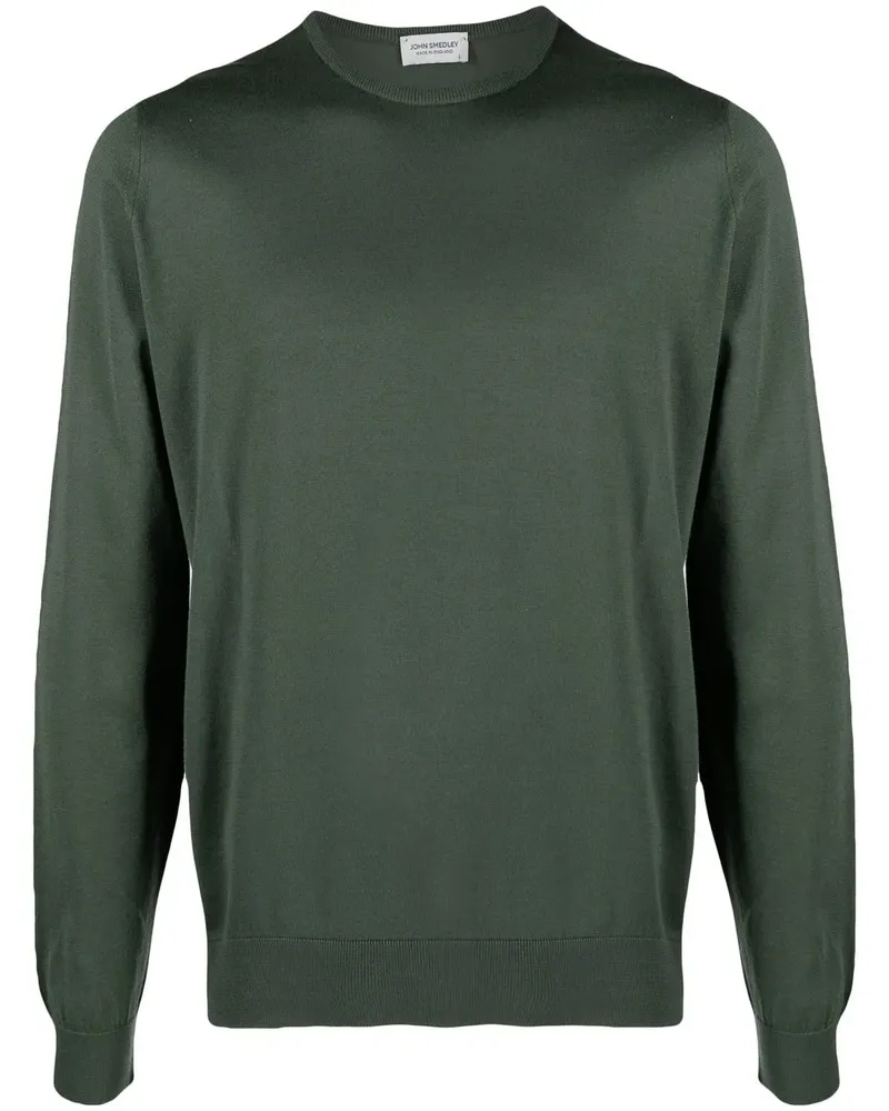 John Smedley Fein gestrickter Pullover - Grün Grün