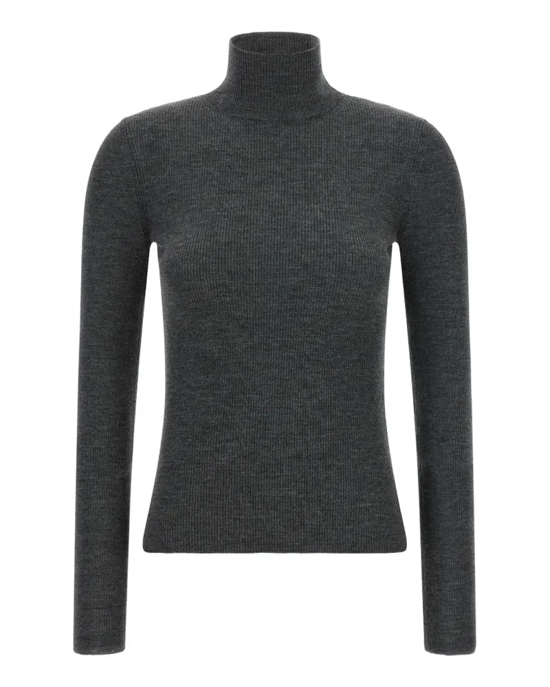 Max Mara Gerippter Cavallo Pullover - Grau Grau