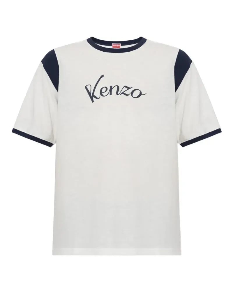 Kenzo T-Shirt im College-Look - Nude Nude