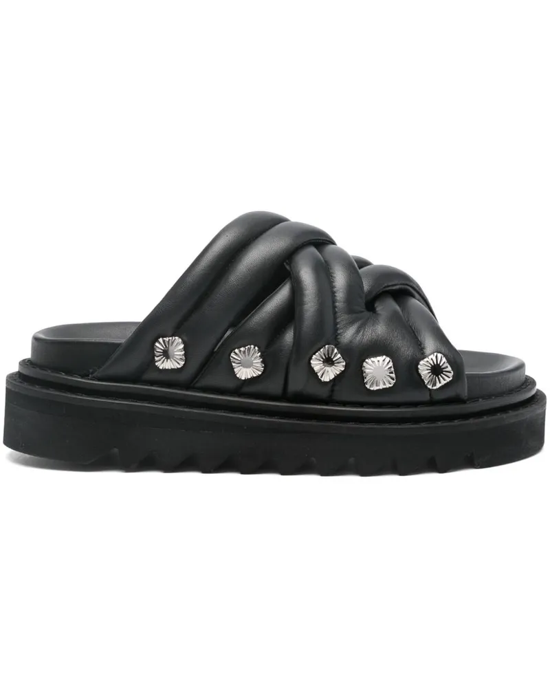 Toga Wattierte Sandalen - Schwarz Schwarz