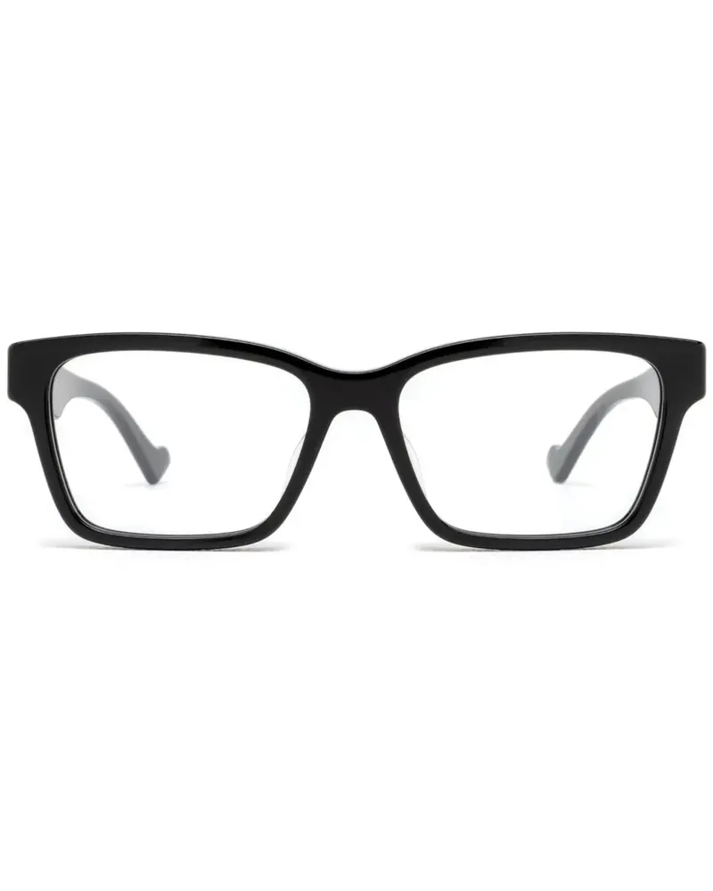 Gucci Brille mit eckigem Gestell - Schwarz Schwarz
