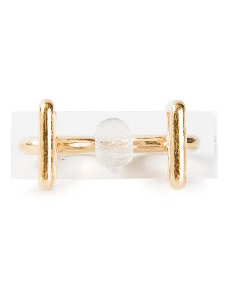 Alexander McQueen double knuckle ring - Metallic Metallic