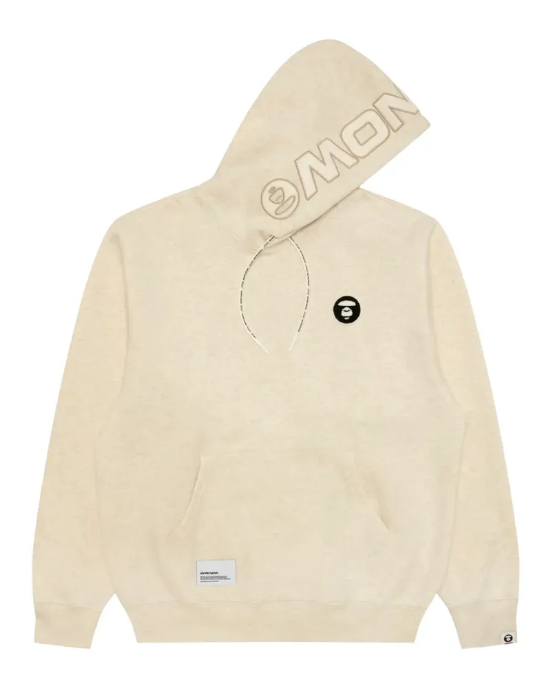 BAPE Hoodie mit Logo-Patch - Nude Nude