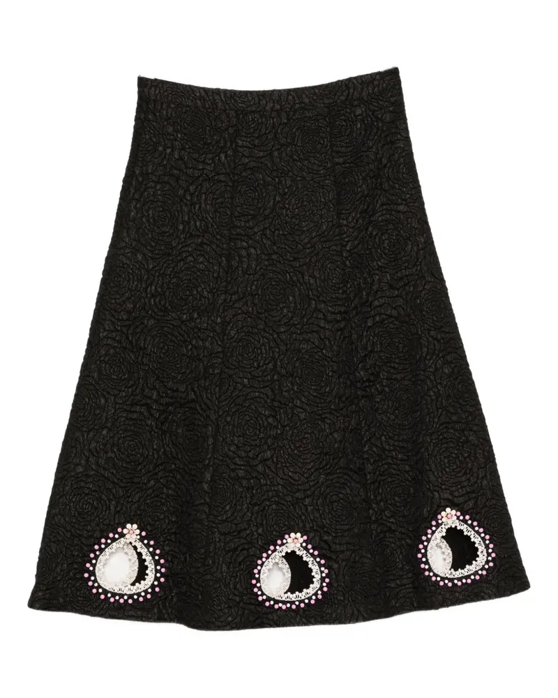 Cynthia Rowley Rock mit Perlen - Schwarz Schwarz