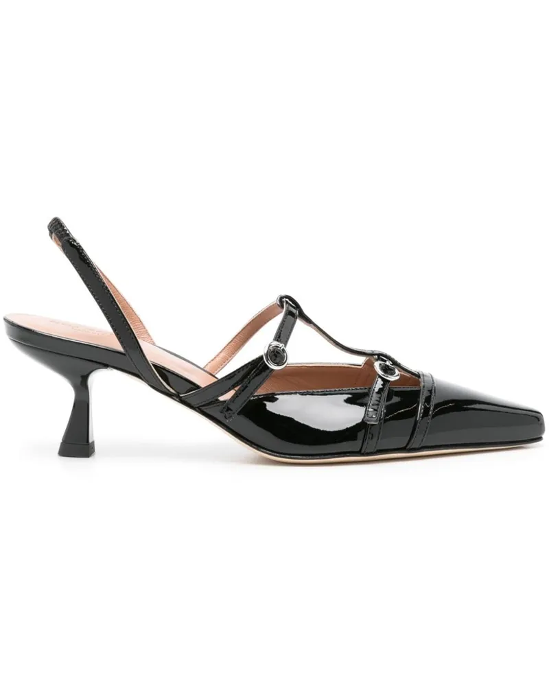 Scarosso Selena Pumps aus Lackleder 50mm - Schwarz Schwarz