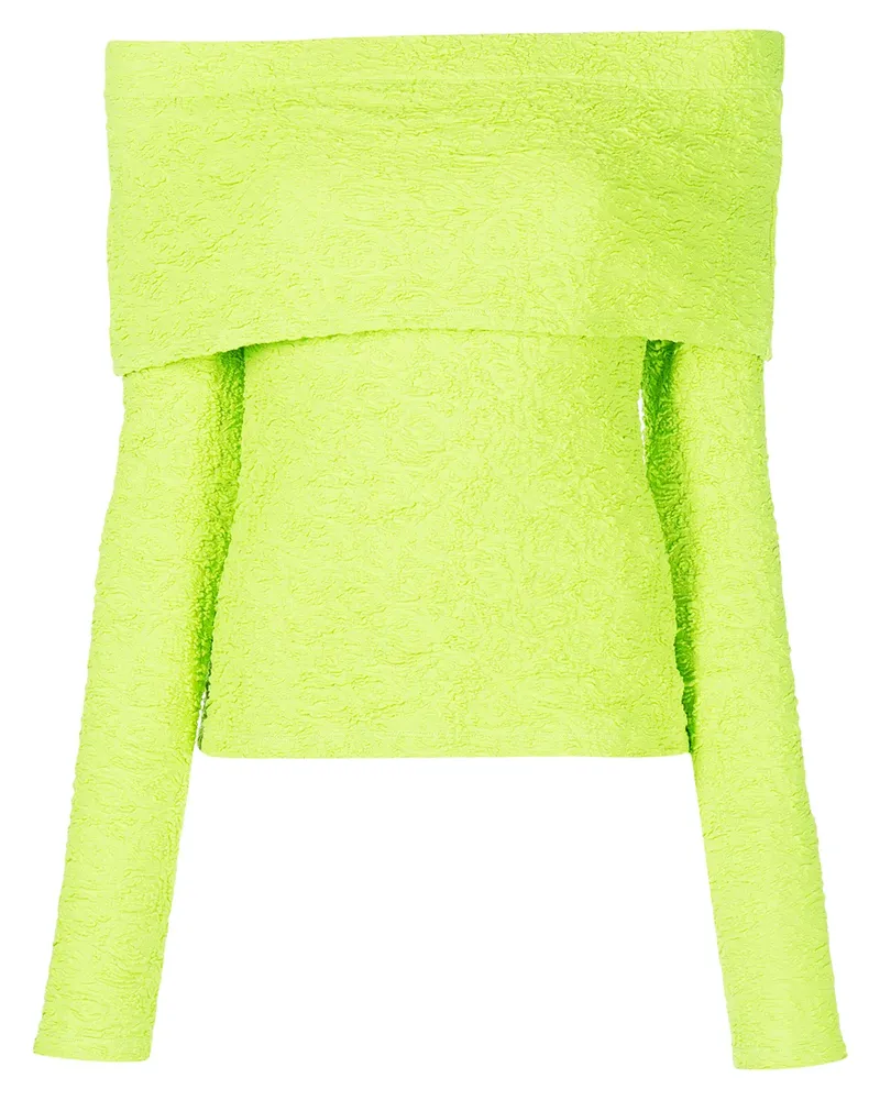 MSGM Schulterfreies Oberteil - Grün Grün