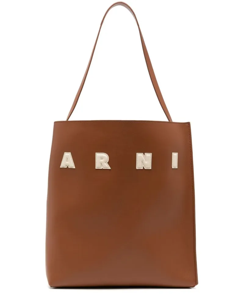 Marni Mittelgroße Museo Hobo-Tasche - Braun Braun
