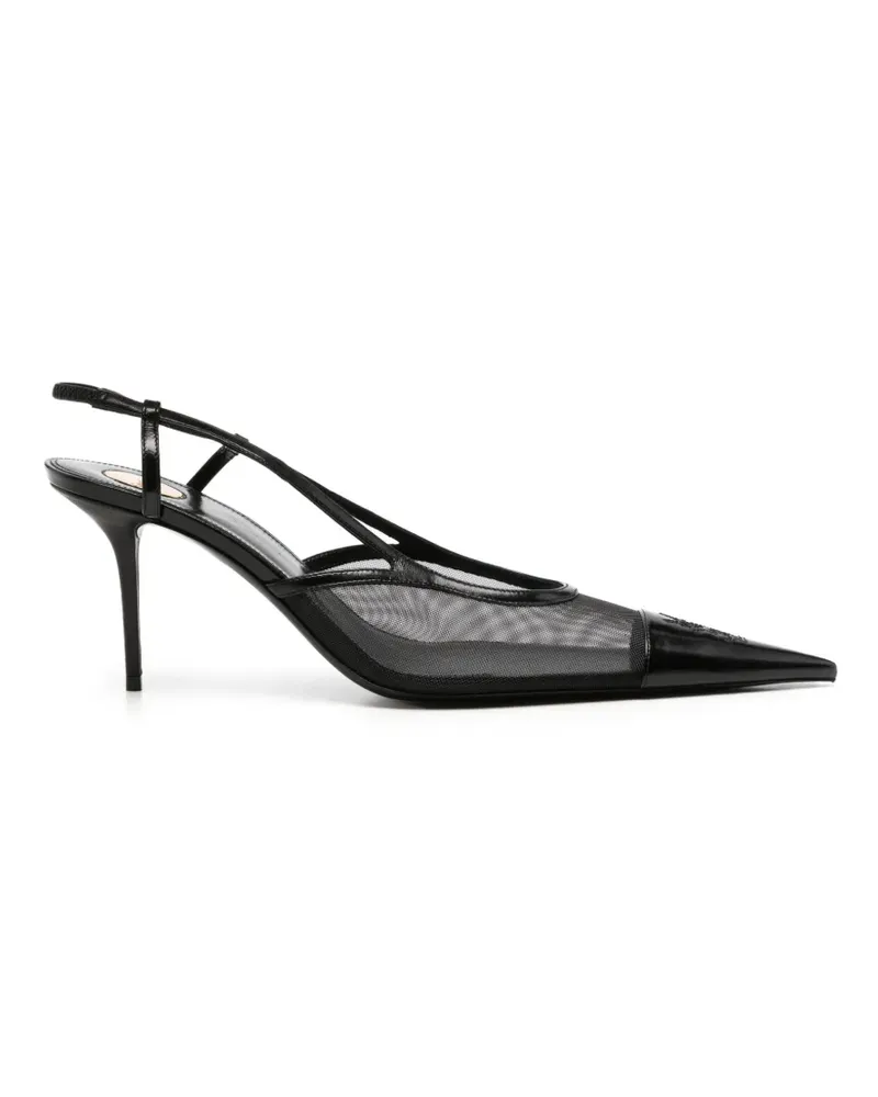 Saint Laurent Renée Pumps aus Mesh 75mm - Schwarz Schwarz