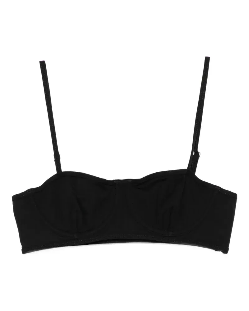Totême adjustable-strap bikini top - Schwarz Schwarz