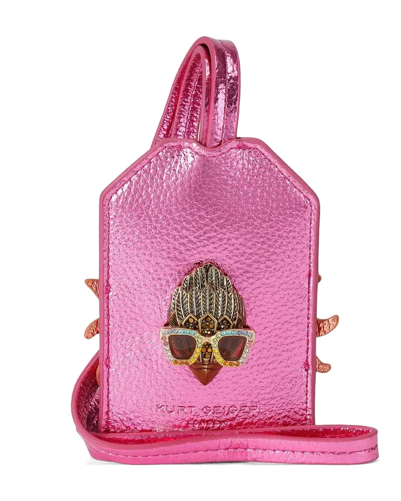 Kurt Geiger Sun Schlüsselband mit Adlerkopf - Rosa Rosa