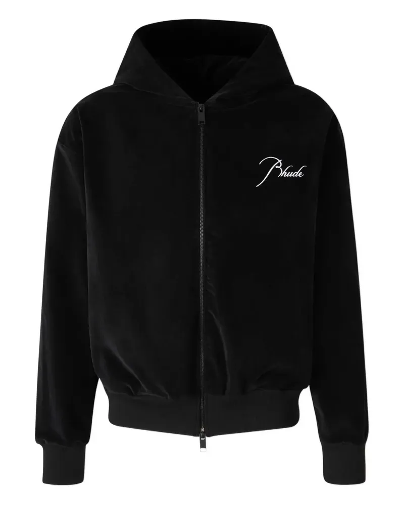 RHUDE zip-up hoodie - Schwarz Schwarz