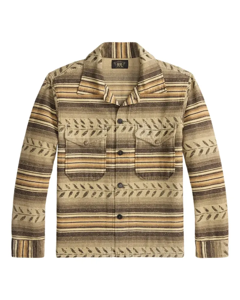 Ralph Lauren Gestreifte Jacke mit Blatt-Print - Nude Nude