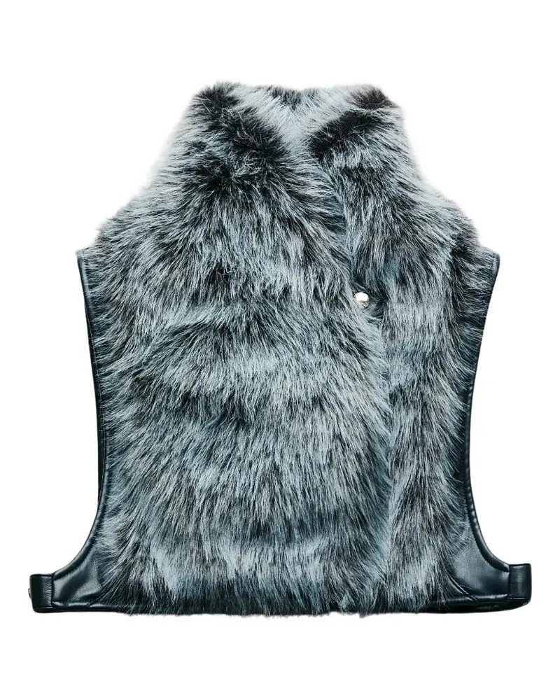 Patrizia Pepe Soft faux-fur gilet - Grau Grau