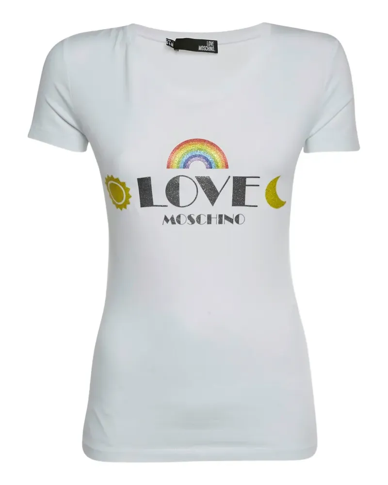 Moschino graphic-print T-shirt - Weiß Weiß