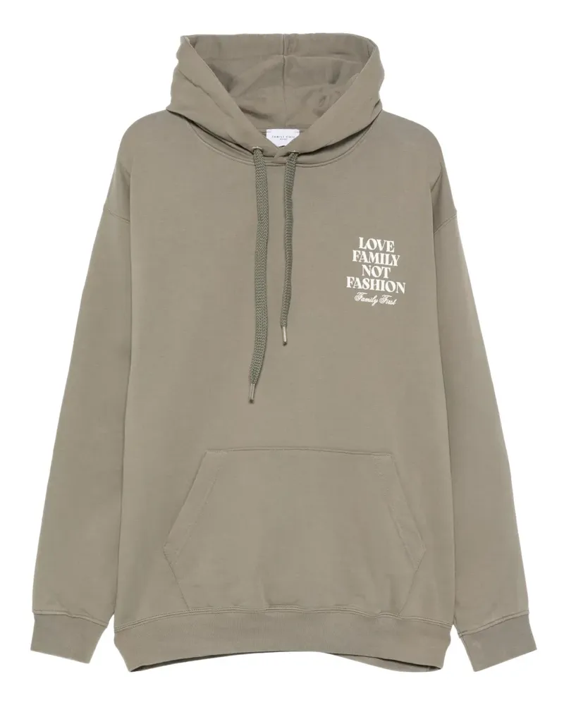 Family First LFNF slogan hoodie - Grün Grün
