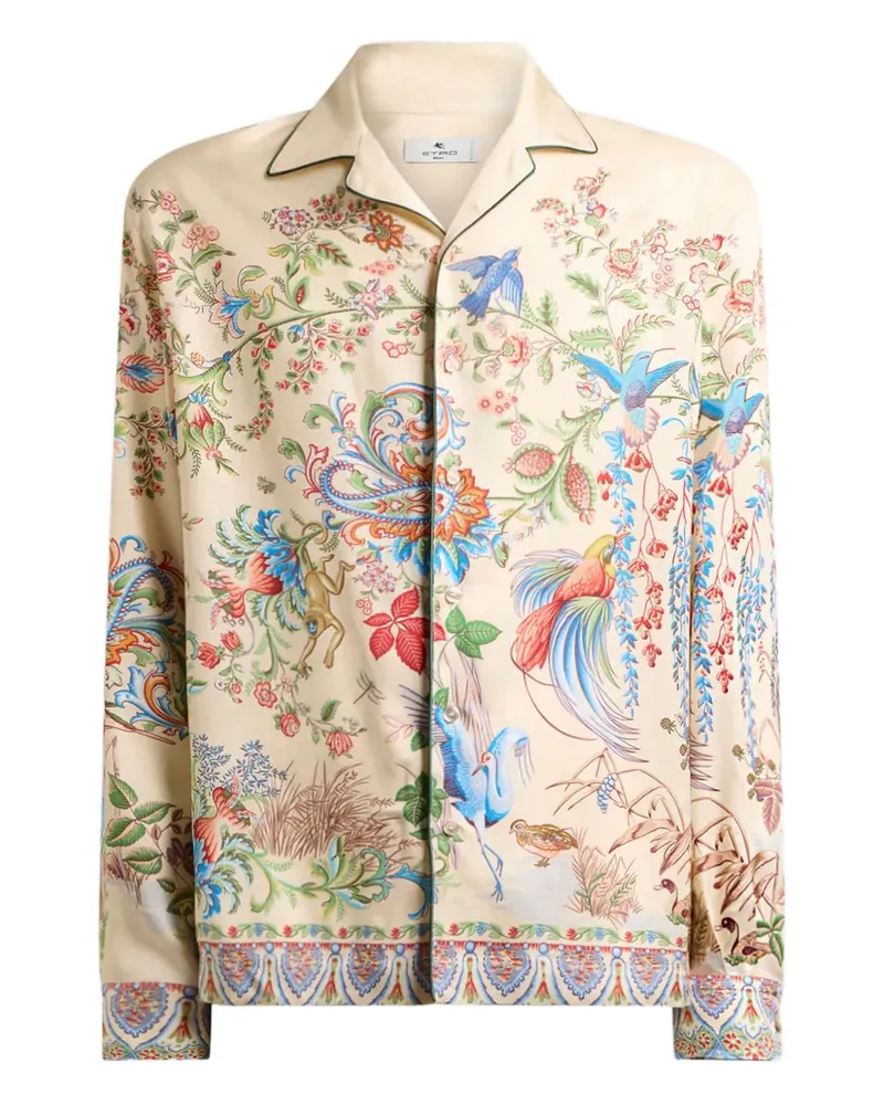 Etro Bowlinghemd aus Twill - Nude Nude