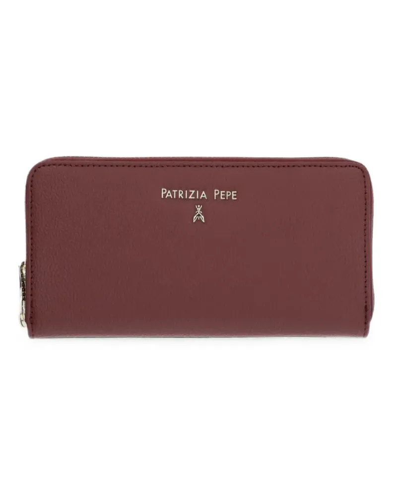 Patrizia Pepe Portemonnaie mit Logo-Schild - Rot Rot