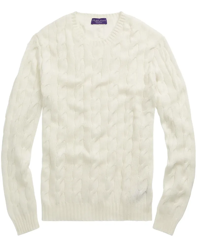 Ralph Lauren Kaschmirpullover mit Zopfmuster - Nude Nude