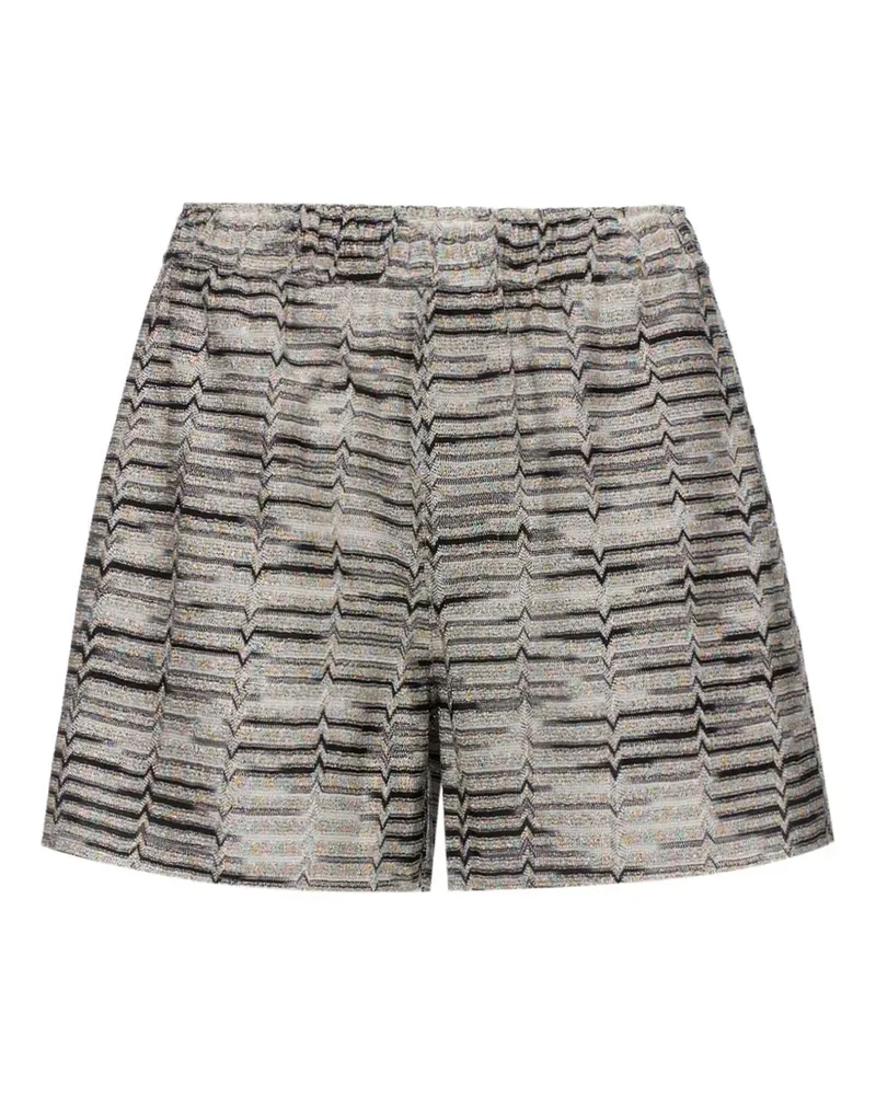 Missoni zig-zag knit shorts - Nude Nude
