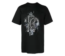 T-Shirt mit Mirror Snake-Print