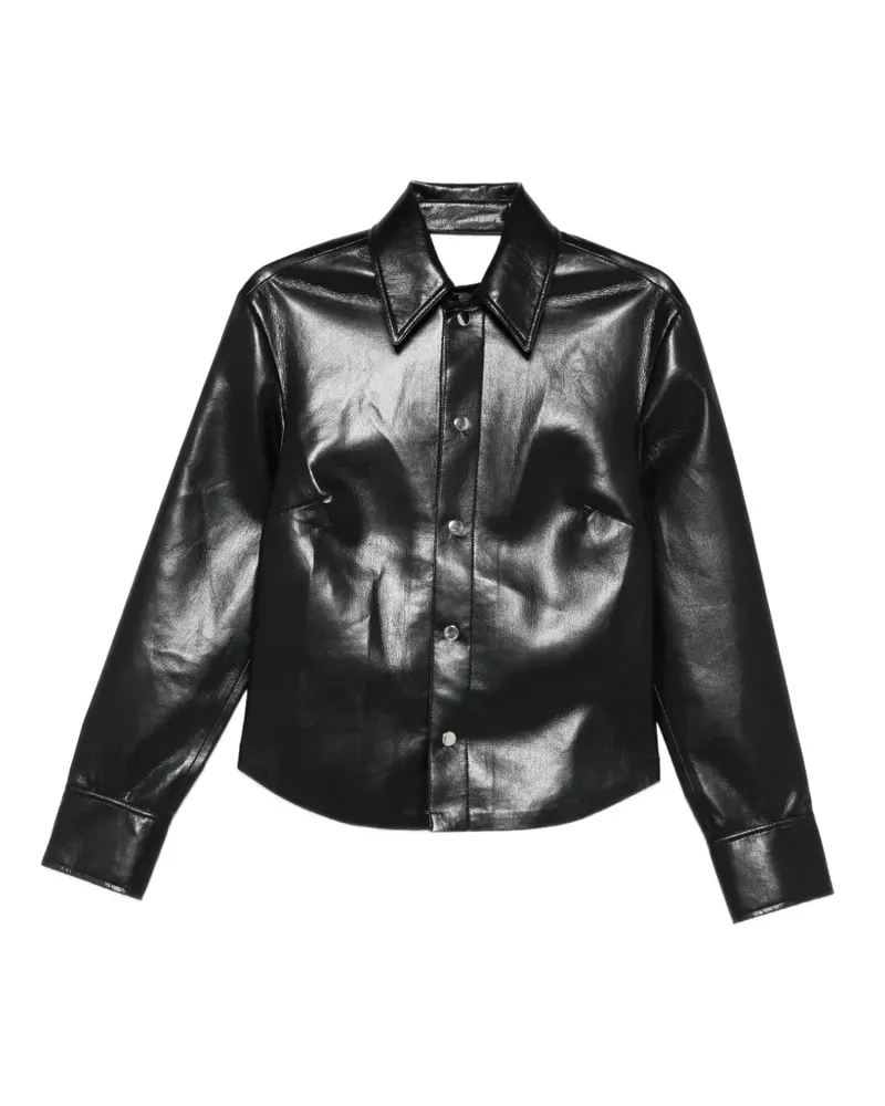 Nanushka Hemd mit Cut-Out - Schwarz Schwarz