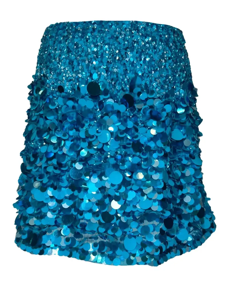 Aje. 2020s Cherie Minirock mit Pailletten - Blau Blau