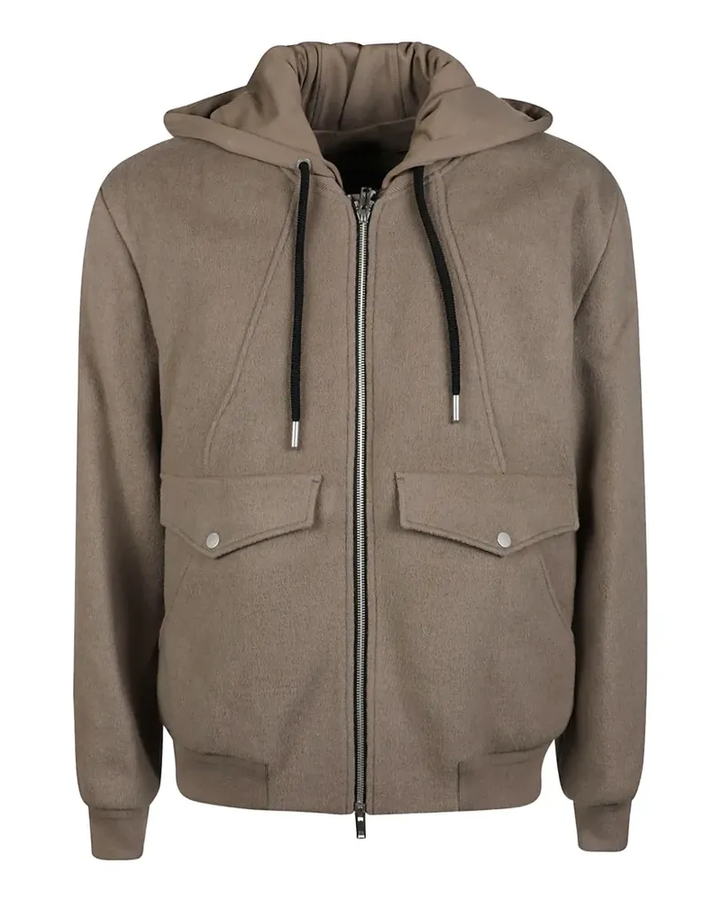 Moose Knuckles Klassische Kapuzenjacke - Braun Braun