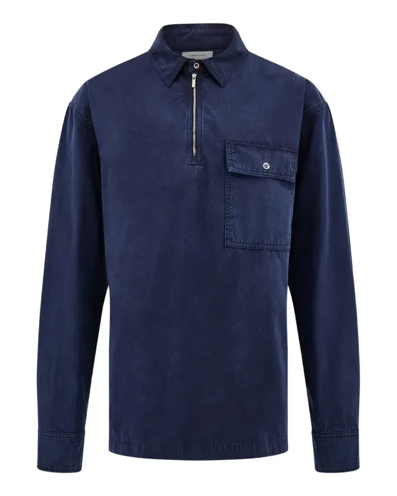 Ferragamo Utility-Hemd - Blau Blau