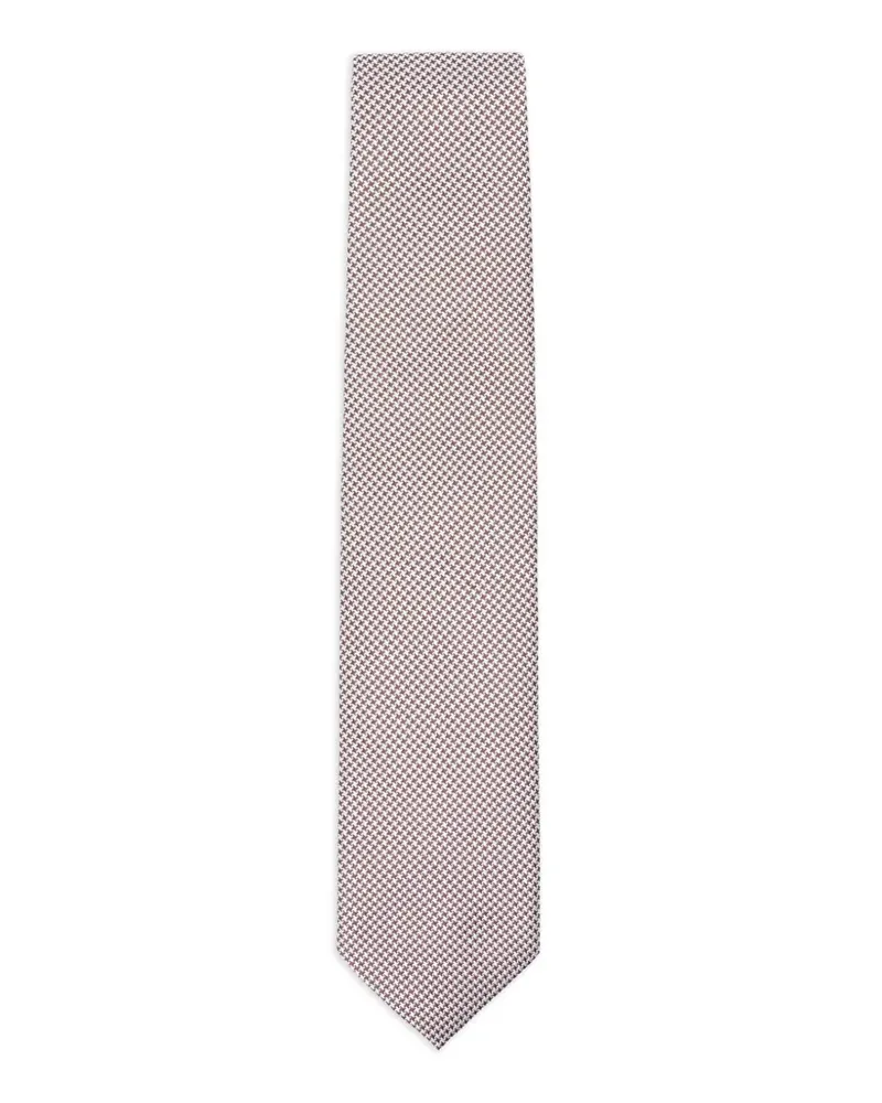 Corneliani patterned tie - Nude Nude