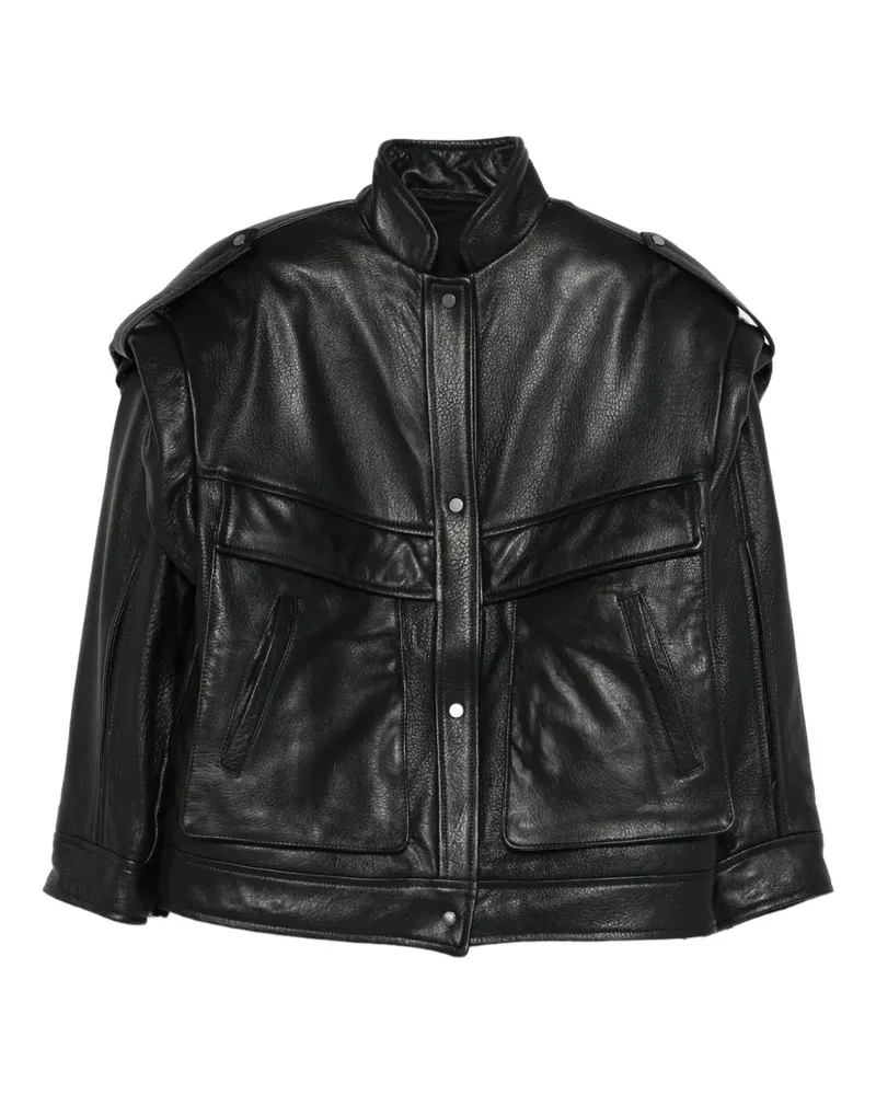 Salvatore Santoro Jacke mit Druckknöpfen - Schwarz Schwarz