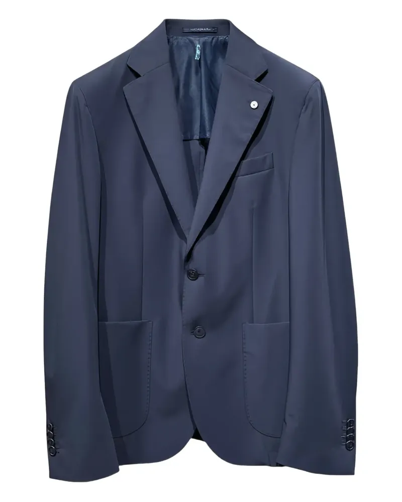 Luigi Bianchi Mantova single-breasted blazer - Blau Blau