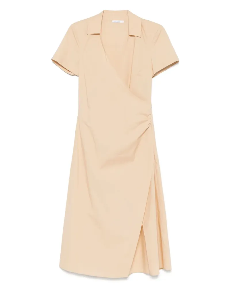 Patrizia Pepe Midikleid mit überkreuzten Trägern - Nude Nude