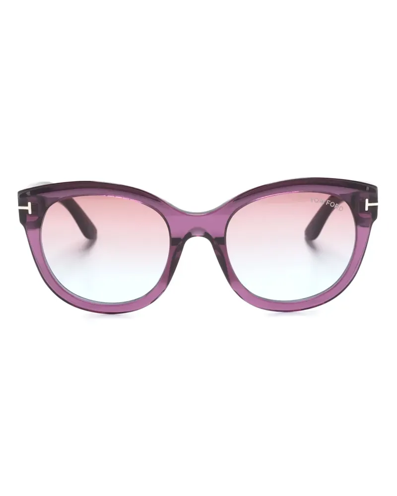 Tom Ford Tamara Sonnenbrille mit Oversized-Gestell - Violett Violett