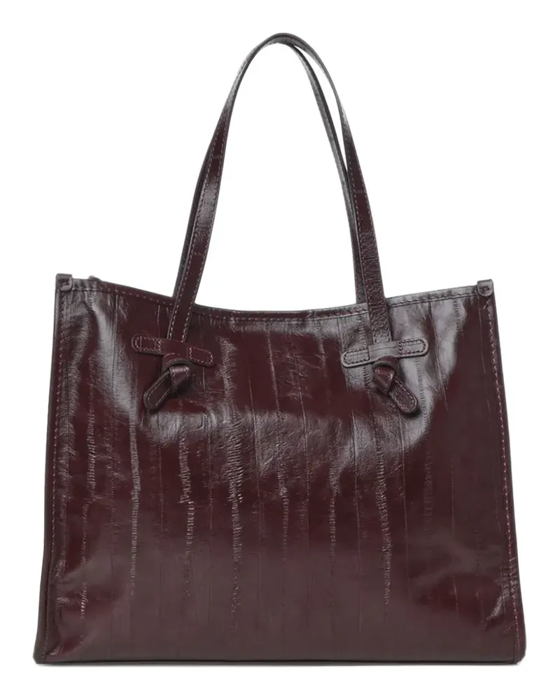 Gianni Chiarini Große Marcella Tote Bag mit Aaleffekt - Violett Violett